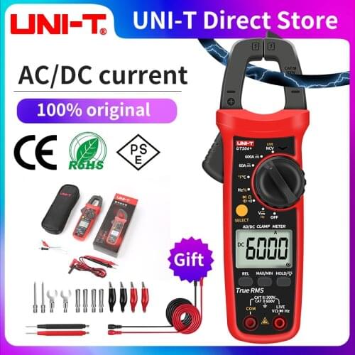 UNI-T Professional Digital Clamp Multimeter UT201 + UT202 + UT203 + AC and DC Current Tester Resistance Capacitance Frequency