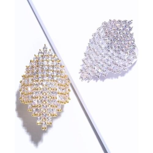 YaYI Jewelry Fashion Princess Cut 19.8 CT White Natural Zircon Stamped Silver Color Engagement Wedding Party Rings All Size