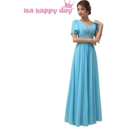 Long vestido de festa formal v neck sister of the bride dress with cap party women evening elegant red carpet dresses H2258