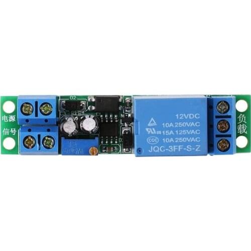 DC 12V Adjustable,12V Adjustable Times Switch Delay On/Off Timer Delay Switch Module 0-25Seconds Time Delay
