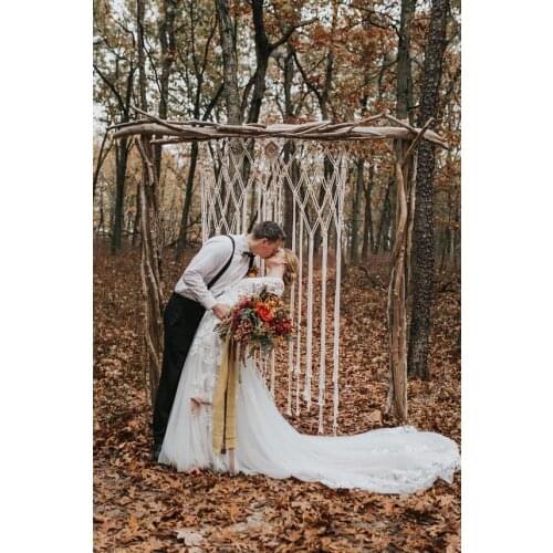 150cm x 243cm Macrame Arch Wedding Backdrop Decor Bohemian Beach Wedding, Ceremony Decor, Macrame Backdrop, rustic
