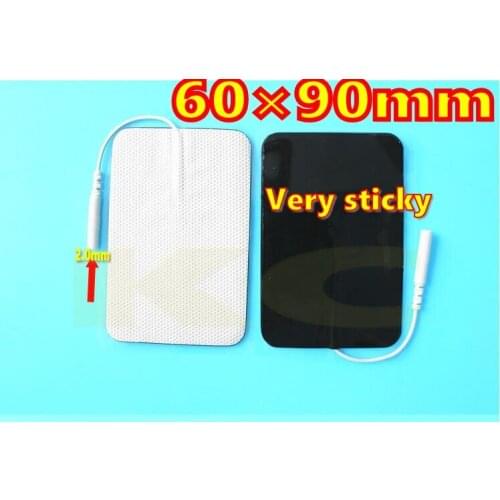 20pcs Lager Rectangle Premium ReUsable Self Adhesive Fabric Electrode Pads for TENS/EMS Unit Massager7000 Electrical Stimulation
