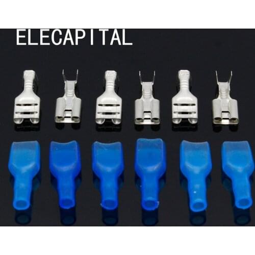 6.3mm Crimp Terminal Female Spade Connector with Case
