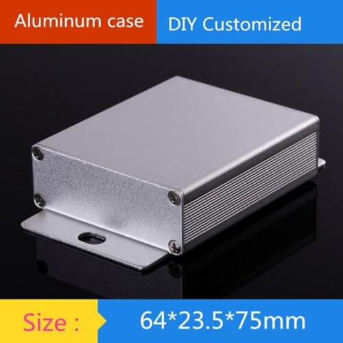 Mini aluminum amplifier chassis/ Instruments Chassis / transmitter shell /AMP Enclosure / case / DIY box ( 64*23.5*75 mm)