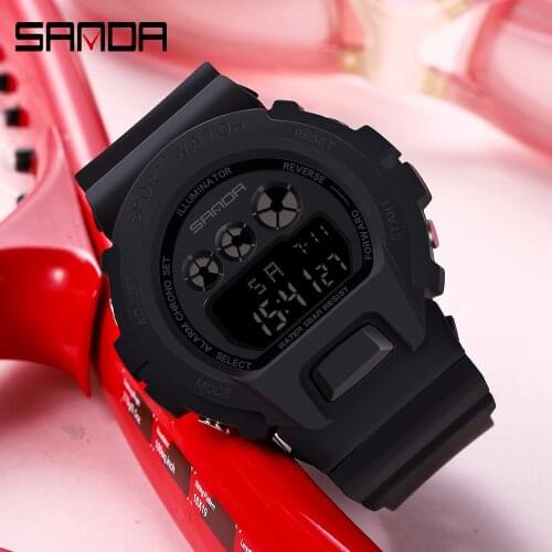 SANDA G Style Men Military Sports Watch Woman LED Digital electronic Luminous Watch Waterproof Mens Ms Watch Relogio Masculino