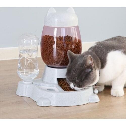 Large capacity cat water dispenser dog water bowl pet automatic water dispenser automatic water dispenser automatic food feeder