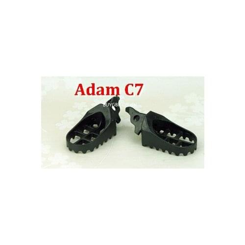For Honda CR 125/250 CRF 450R & 450X 2002-2007 CRF 250R & 250X 2004-2007 Black/Chrome Motorcycle Foot Pegs Adam C7