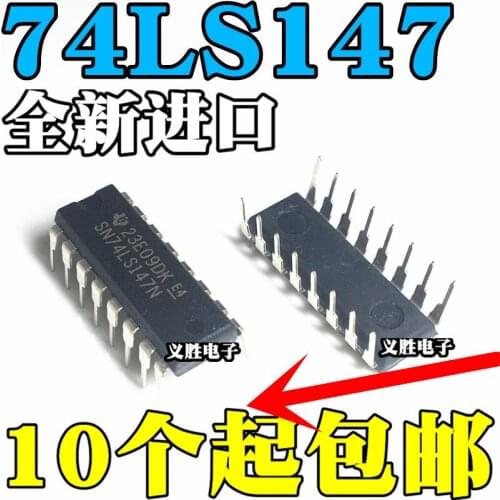 HD74LS147P SN74LS147N 74LS147 Integrated chip encoder, line 4 and line 8-10 line 3 thread priority encoder