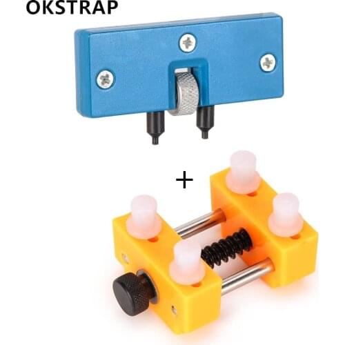 Watch Rear Opener Two Claw Table Key Adjustable Round Remover Watchmaker Tool and Base Cover Back Open Repair Fixing Holder Kit