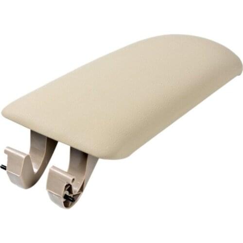 Center Console Armrest Lip Cover Black Leather Arm Rest Cap for Audi A4 B6 B7 02-07 Auto Accessories