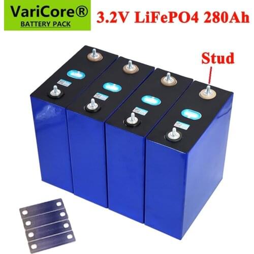 3.2V 280AH LiFePO4 battery Lithium iron phospha for 12V 24V E-scooter RV Solar Energy storage system Cell Solar Wind TAX FREE