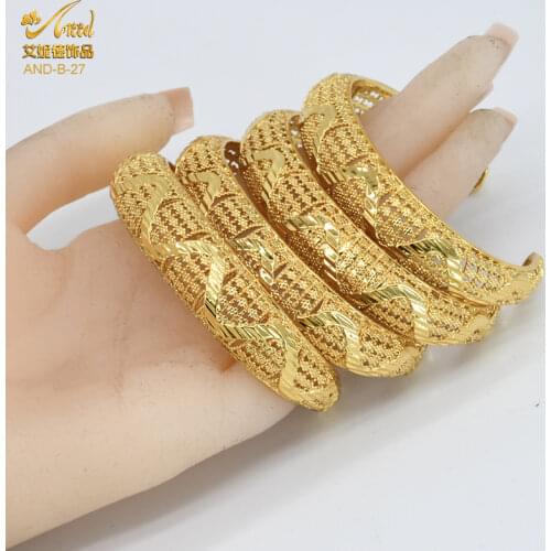 ANIID Cuff Bracelet Set For Women Jewelry Expandable Bangles Egyptian Vintage Dubai Gold Indian Braclets