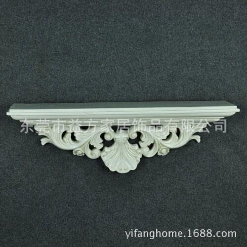 European style shell leaves the separator wall shelving ledge shelf bookcase wall decorative flower frame