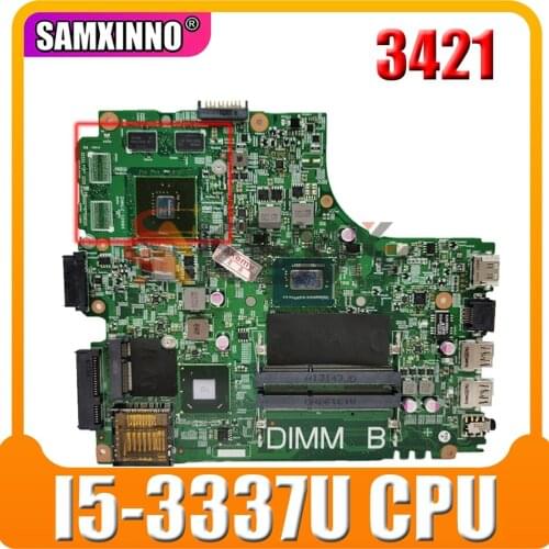 Original Laptop motherboard For DELL Inspiron 3421 I5-3337U SR0XL N13M-GSR-B-A2 Mainboard 12204-1 CN-055NJX 055NJX
