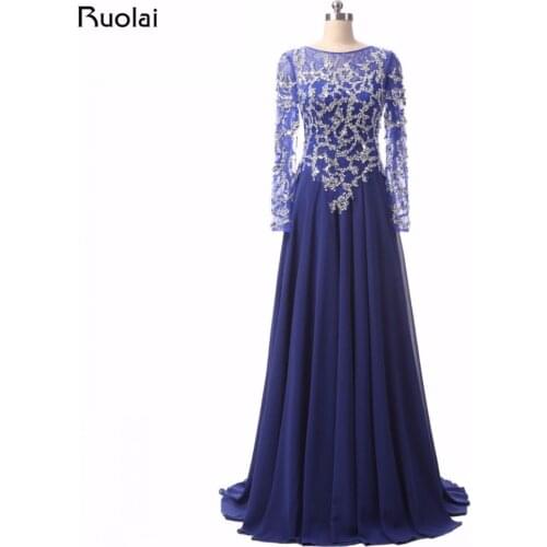 Ruolai Womens Evening Chiffon Dresses