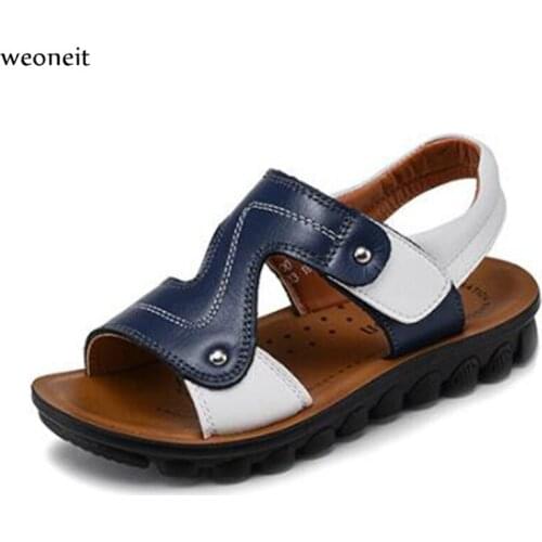 Weoneit Boys Sandals 2020 New Summer Child Anti-slip Soft Bottom Childrens Shoes Boy Shoes Child Beach Shoes