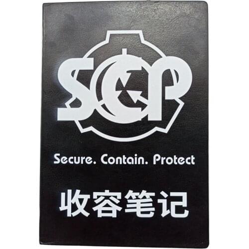 SCP Secure Contain Protect Special Containment Procedures Foundation Notebook Costume Stationery Student Notebooks Cosplay Prop