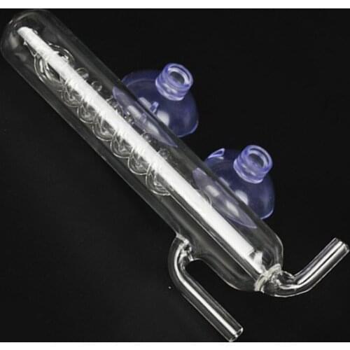 Aquarium Planted Tank CO2 Monitor Glass Spiral Bubble Counter 4cm Dia