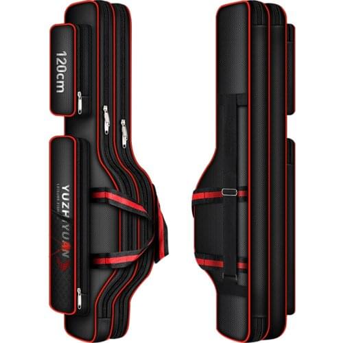 Outdoor 2/3 Layer Fishing Bags 80cm 90cm 120cm Waterproof Fishing Tackle Bag Fishing Rod Bag XA106G