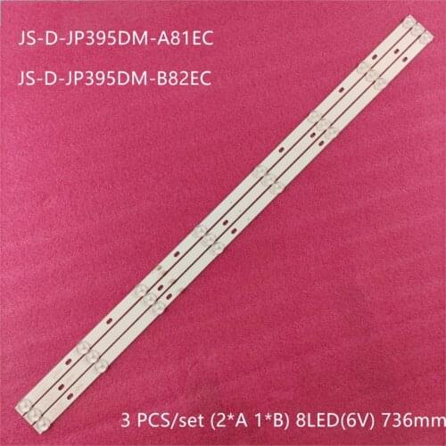 3 PCS/set LED backlight strip for D40-M30 40BF400 JS-D-JP395DM-A81EC JS-D-JP395DM-B82EC (80105) E395DM1000 MCPCB