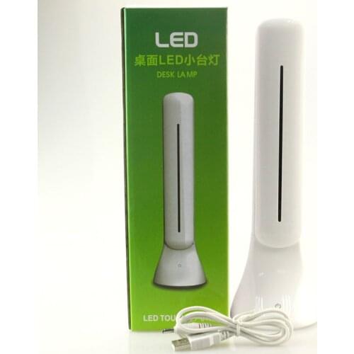 Buit-in rechargeable battery 0.5A 18Leds Bright 350lux led Desk Lamps office/student reading table lamps +USB charging cable