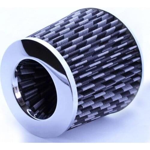 Univiersal 3 inch Car Air Filter Cone Breather Crankcase Sport Car Air Intake Filter 76mm Carbon/Red/Blue