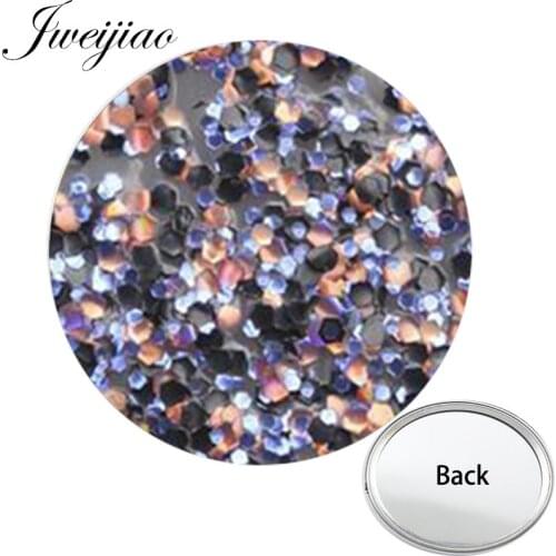 Youhaken Veined Marble One Side Flat Pocket Mirror unique gift for women Compact Portable Makeup Vanity Hand Travel Purse Mirror