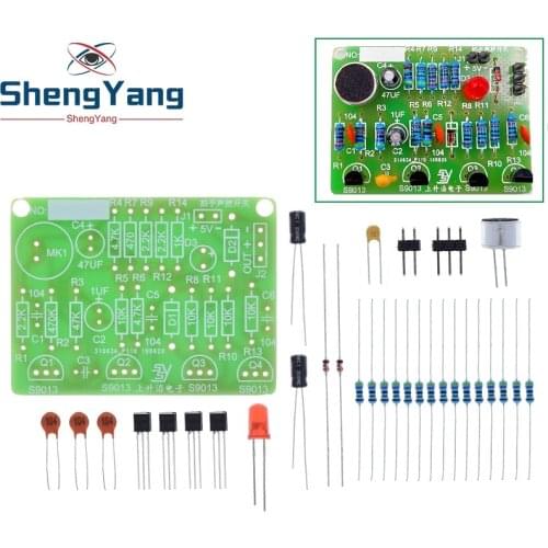 TZT Electronic Acoustic Clap Control Switch DIY Kit Sound Sensor Electronic Circuit DIY Suit Integrated PCB Module
