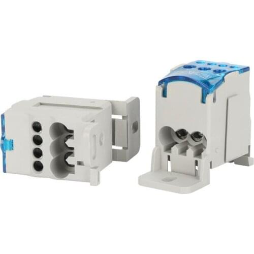 1pcs uk-80A Wire splitter, connector, copper terminal block, split terminal block, fast one in and six out