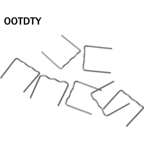 100Pcs Pre-cut Hot Flat Staples Wave Shape Plastic Stapler Repair Welder Tool