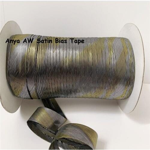 Metallic bias tape 5/8" (15mm)X20Yards/Card handmade For DIY Garment Sewing And Trimming