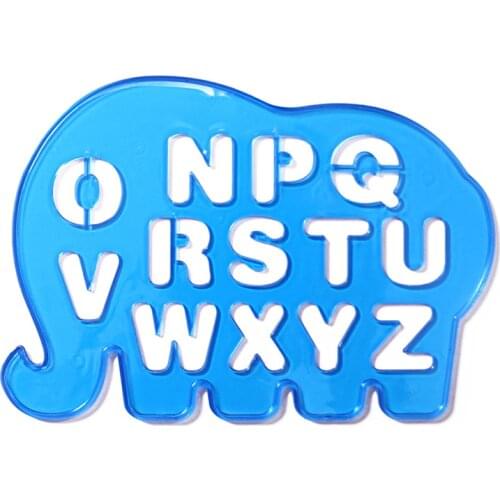 4PCs/Set Early Childhood Education Enlightenment Practice Drawing Board Ruler Alphanumeric Shape Ruler Drawing Tools