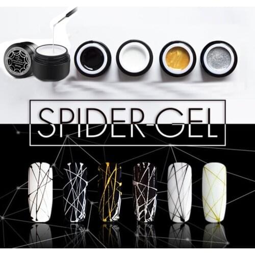 8ml Spider Wire Drawing Nail Painting Gel Nail Art Design Pulling Silk Point Line Creative Soak Off Nail Art Gel Cosmetics