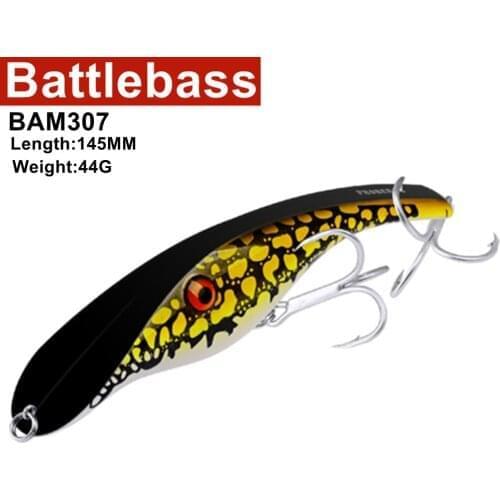 BATTLEBASS 1PCS Zalt Pike 140mm 42g Undberg Stalker Musky Muskie Pike Bass Lure Bait Wobbler 3D Eyes Floating Crank Jerk Troll