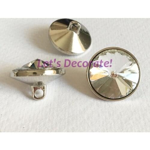 Free shipping 100PCS/LOT 20MM Zinc Alloy Base Satellite Crystal Glass Buttons For Sofa Industry /Decoration Fileds. ZHJWXK20100