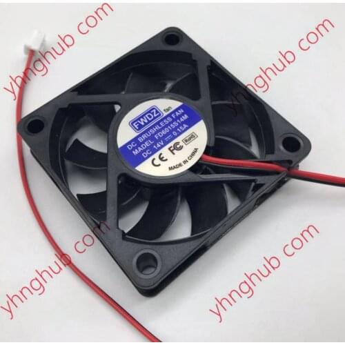 FWDZ FD6015S14M Server Cooling Fan DC 14V 0.15A 60x60x15mm 2-Wire