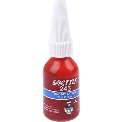 Hot Sale NEW 1pc 10ml Screw Glue Thread Locking Agent Anaerobic Adhesive 243 Glue Oil Resistance Fast Curing