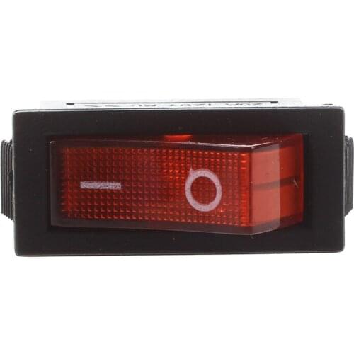 GTBL AC 16A/250V 20A/125V Red Light Illuminated On Off SPST Boat Rocker Switch x 5 Pcs