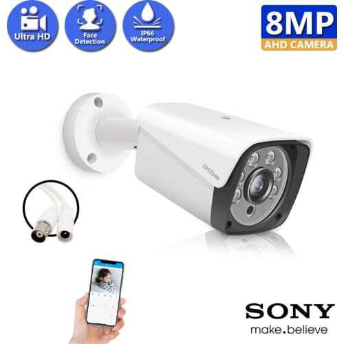 HD 8MP AHD Analog Surveillance Camera Night Vision DVR Ccd For Outdoor Indoor Waterproof Home Office Cctv Security Camera ONVIF
