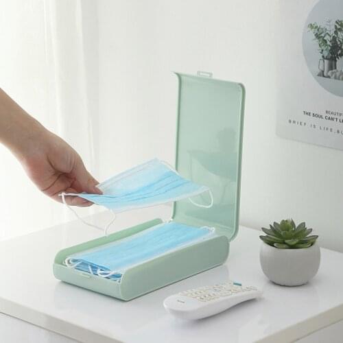 Mask Storage Box Portable Masks Holder Organizer Face Container Dustproof Mask Case Safe Disposable Mask Box Organizer Bag