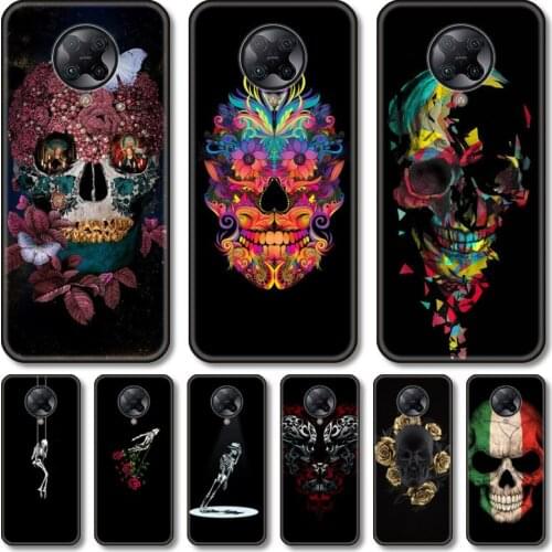 Cool skull Phone Case For xiaomi M2 C3 X3 F2 Lite NFC 6 5 x Poco k30 Pro Anime Black Cover Silicone Back Pretty tpu