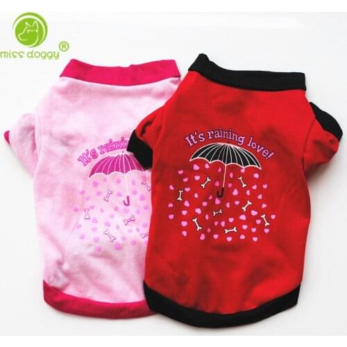 Lovely Letter Printed Pet Dog Coat Autumn Winter Warm Puppy Tshirt High Quality Cotton Comfortable Pet French Bulldog Sweatshirt