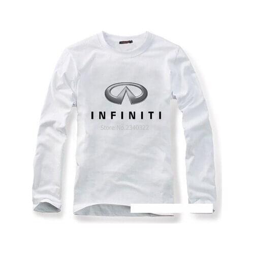 New cars personalized Infiniti long-sleeved T-shirt autumn spring car fans full sleeve T shirt