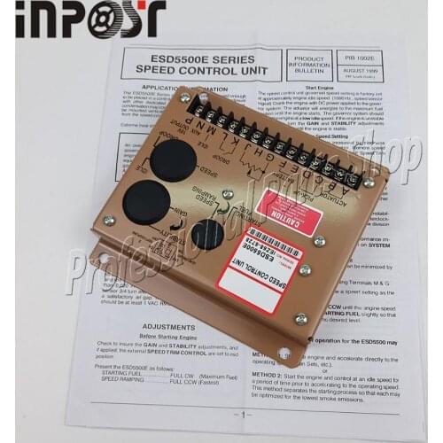 New Electronic Engine Speed Controller Governor ESD5500E Generator Genset Parts