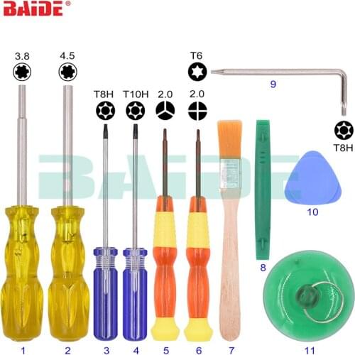 3.8mm 4.5mm Security Screwdriver 2.5 Triwing Tool for Nintendo Nintend Switch NES SNES N64 Sega Game Boy&Consoles 100set/lot