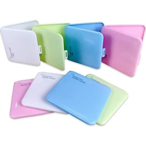 Portable Waterproof Dustproof Face Shield Mask Storage Box Moisture-Proof Disposable Face Nose Cover Organizer Holder Case