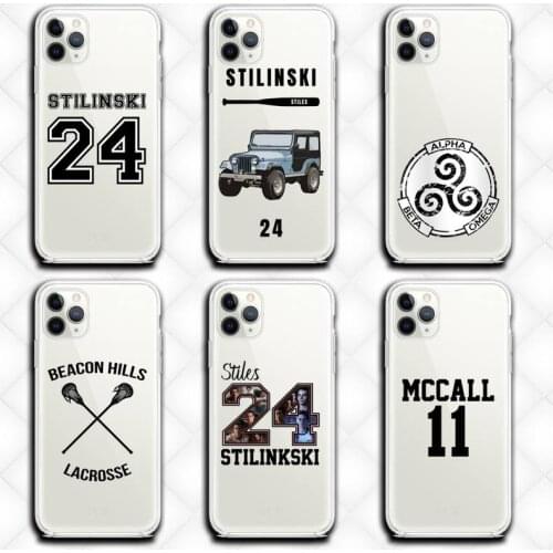 Teen Wolf Stilinski 24 TV Series Phone Cases Clear for iphone 12 11 Pro max mini XS 8 7 6 6S Plus X 5S SE 2020 XR cover