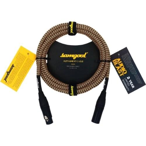 Samgool male to female microphone microphone line XLR balanced audio signal line recording plug