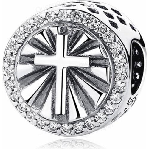 925 Sterling Silver Charms With God European Bead Fit Original Bracelets Chain DIY Pendant Charm Beads Girl Women Jewelry Making