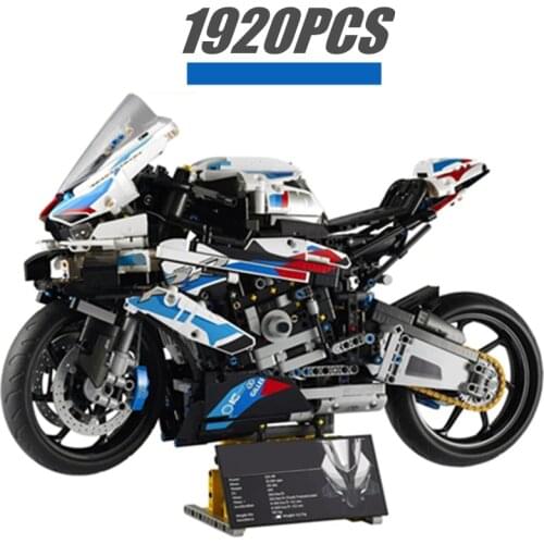 Technical Motorcycle Toys Kawasakies H2R Carbon Fiber Model Vehicle Racing Car Building Blocks Bricks Christmas Kid Gift
